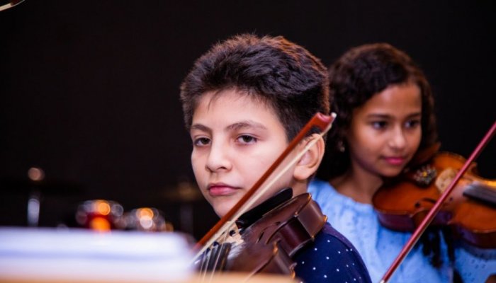 Veja belíssimas fotos das apresentações do recital de violino, violoncelo e contrabaixo acústico