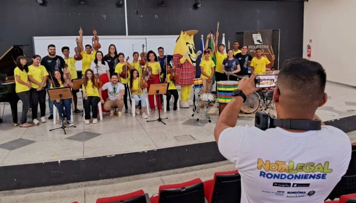 Equipe do Nota Legal Rondoniense visita a Orquestra em Ação e se encanta com atividades do projeto social